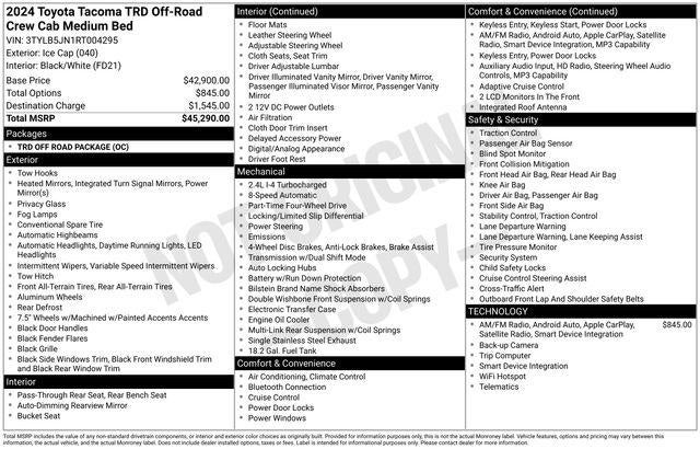 2024 Toyota Tacoma SR5