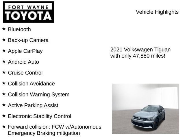 2021 Volkswagen Tiguan 2.0T SE R-Line Black
