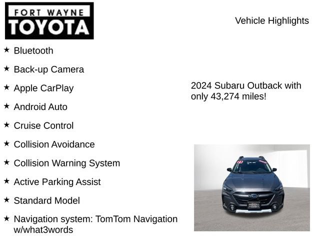 2024 Subaru Outback Limited XT