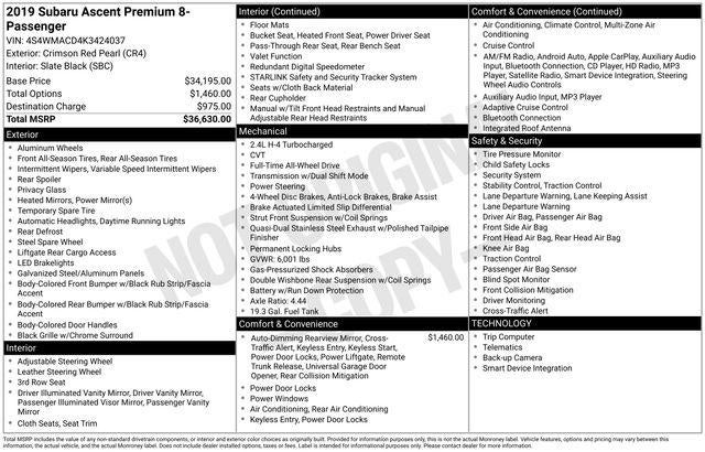2019 Subaru Ascent Premium