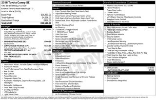 2018 Toyota Camry SE