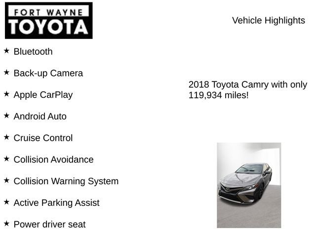 2018 Toyota Camry XSE