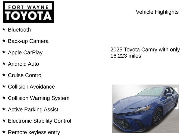 2025 Toyota Camry SE