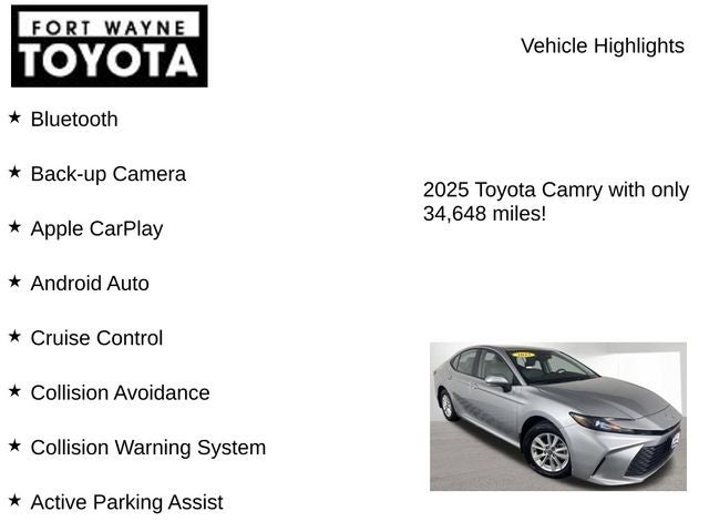 2025 Toyota Camry LE