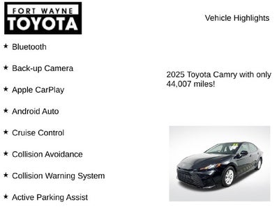 2025 Toyota Camry LE