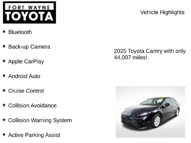 2025 Toyota Camry LE