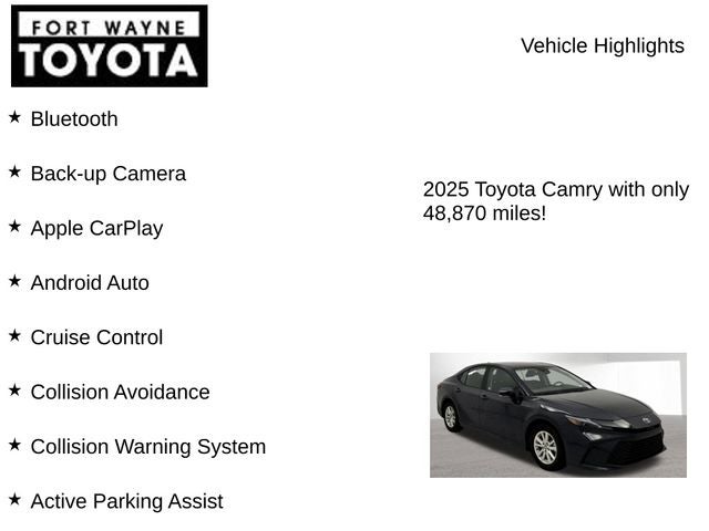 2025 Toyota Camry LE