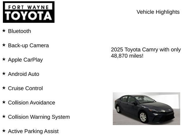2025 Toyota Camry LE