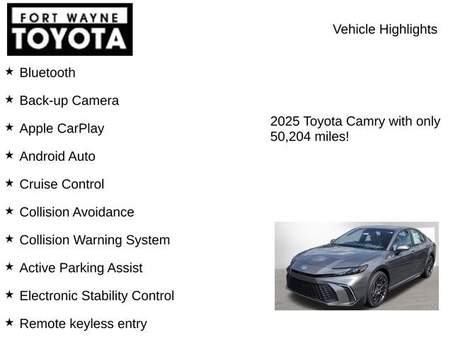 2025 Toyota Camry SE