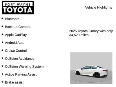 2025 Toyota Camry SE