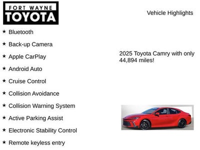 2025 Toyota Camry SE