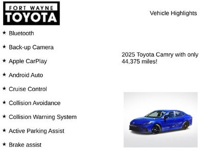 2025 Toyota Camry SE