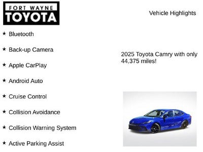 2025 Toyota Camry SE