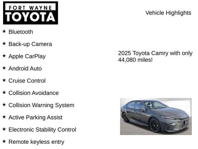 2025 Toyota Camry SE