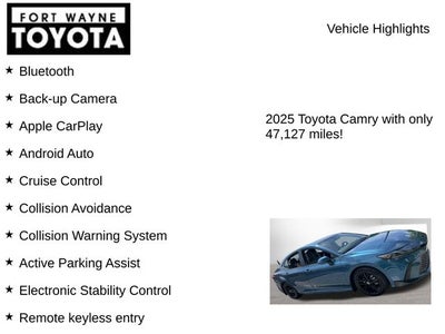 2025 Toyota Camry SE