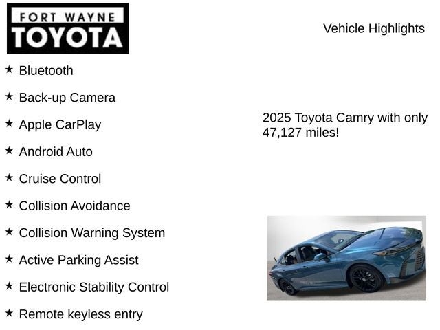 2025 Toyota Camry SE