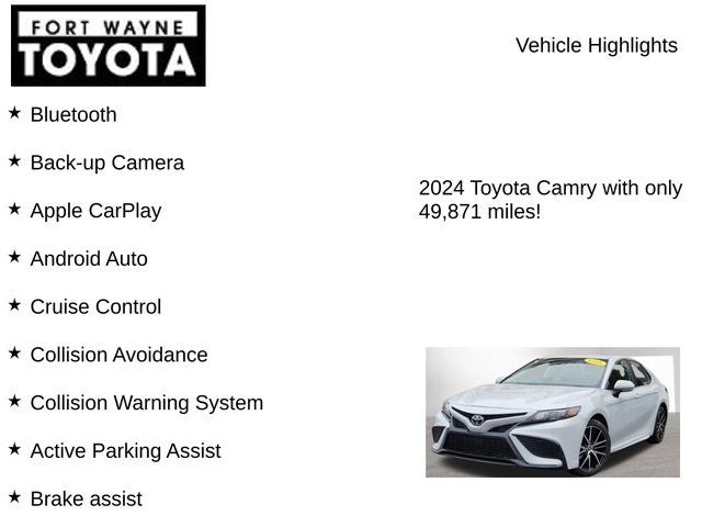 2024 Toyota Camry SE