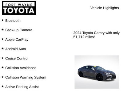 2024 Toyota Camry XSE