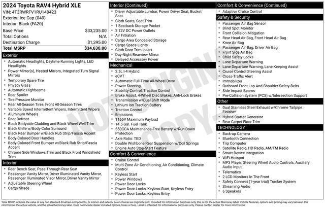 2024 Toyota RAV4 Hybrid XLE