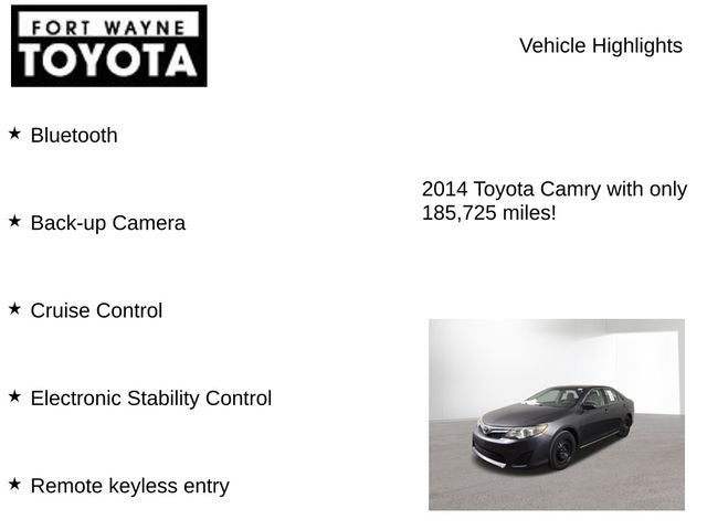 2014 Toyota Camry LE