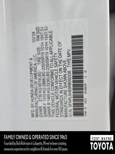 2024 Honda Odyssey Touring