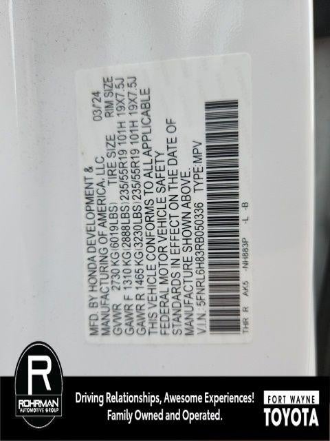 2024 Honda Odyssey Touring