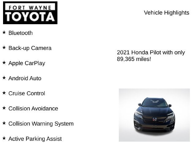 2021 Honda Pilot Black Edition
