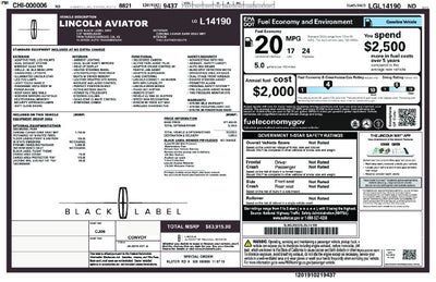 2020 Lincoln Aviator Black Label Premium