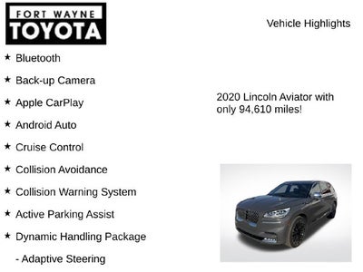 2020 Lincoln Aviator Black Label Premium