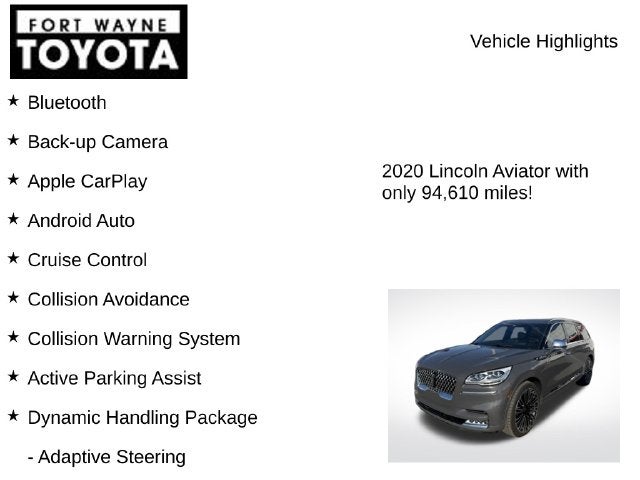 2020 Lincoln Aviator Black Label Premium