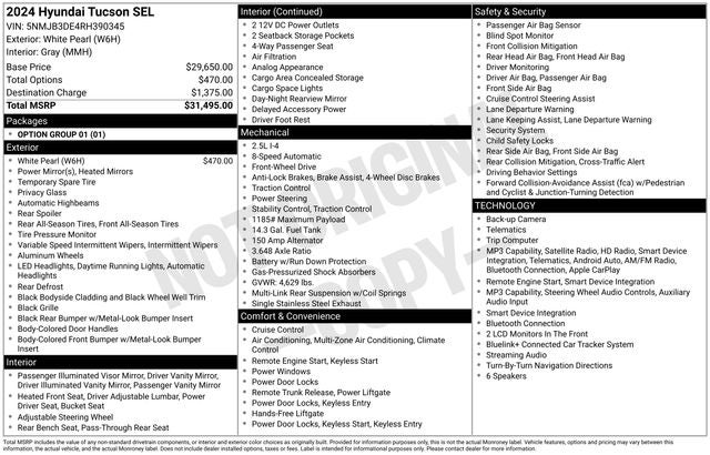 2024 Hyundai Tucson SEL