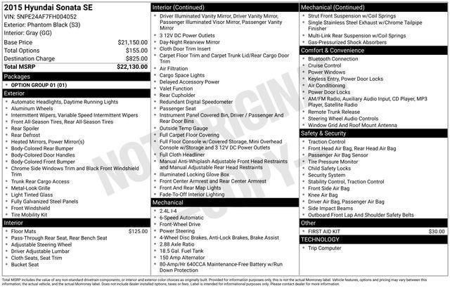 2015 Hyundai Sonata SE