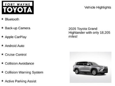 2026 Toyota Grand Highlander XLE