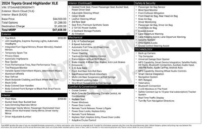 2024 Toyota Grand Highlander XLE