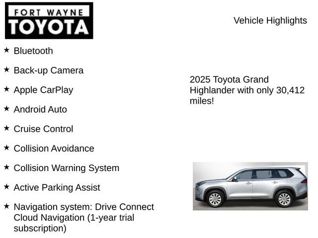 2025 Toyota Grand Highlander XLE