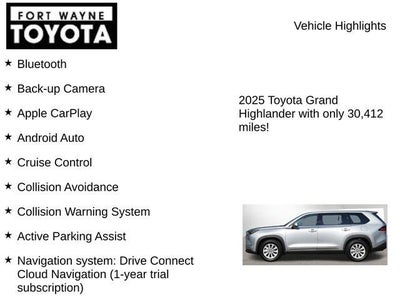 2025 Toyota Grand Highlander XLE