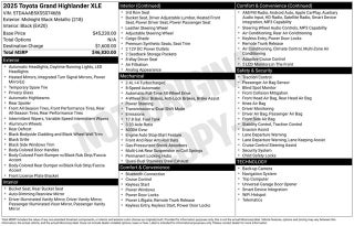 2025 Toyota Grand Highlander XLE
