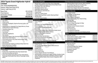 2024 Toyota Grand Highlander Hybrid Limited