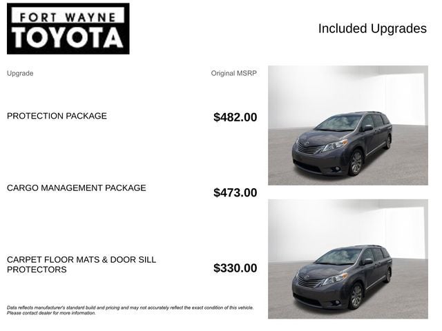 2016 Toyota Sienna XLE 7 Passenger