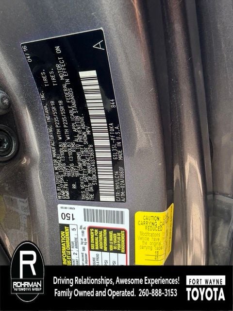 2016 Toyota Sienna XLE 7 Passenger