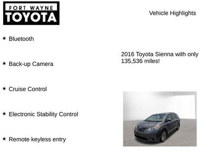 2016 Toyota Sienna XLE 7 Passenger