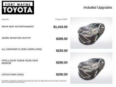 2022 Toyota Sienna Platinum 7 Passenger