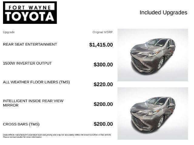 2022 Toyota Sienna Platinum 7 Passenger