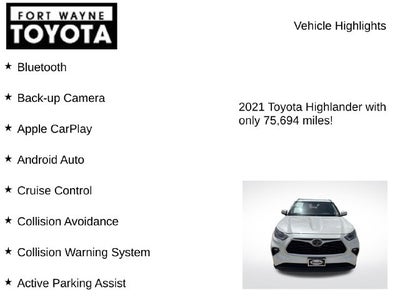 2021 Toyota Highlander XLE