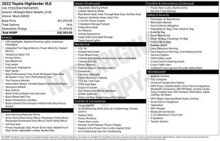 2022 Toyota Highlander XLE