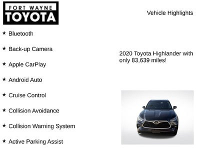 2020 Toyota Highlander XLE