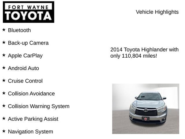 2014 Toyota Highlander XLE V6