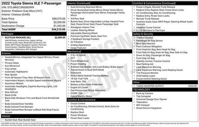 2022 Toyota Sienna XLE
