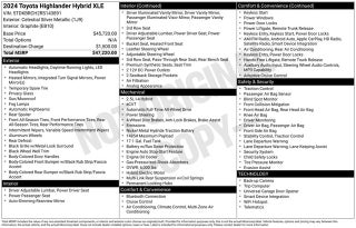 2024 Toyota Highlander Hybrid XLE