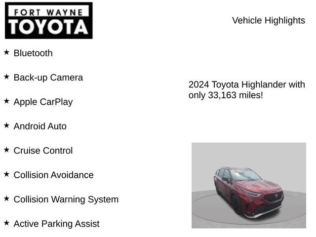 2024 Toyota Highlander XSE